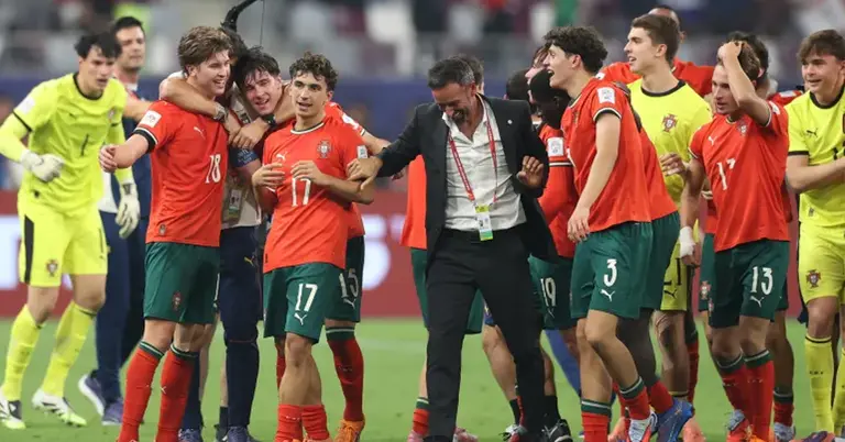 পর্তুগালের যুবাদের উদযাপন